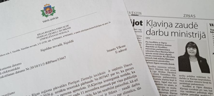 Deputātei Kļaviņai nesanāk