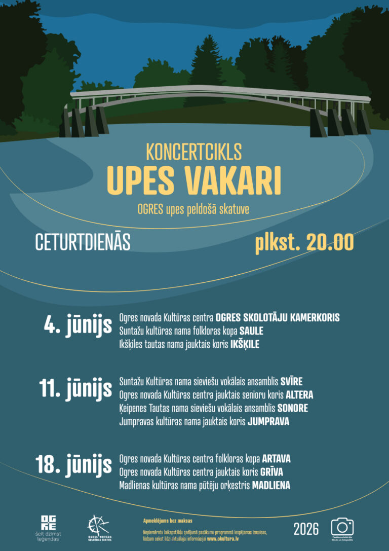 Koncertcikls “Upes vakari” Ogres krastos