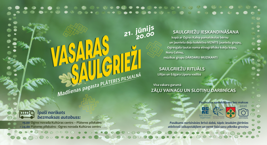 VASARAS SAULGRIEŽI Plāteres pilskalnā